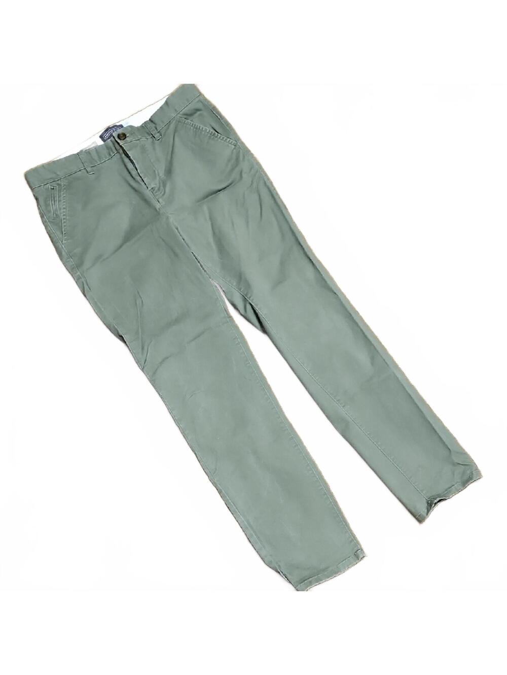 Hawkings McGill | Men's Green Skinny Chino Pants | 33x32